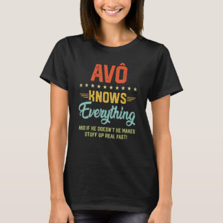 Camiseta Piada do Avô Português Tudo Sabido