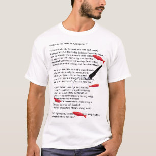 Camiseta Piada do escritor misterioso assassinato