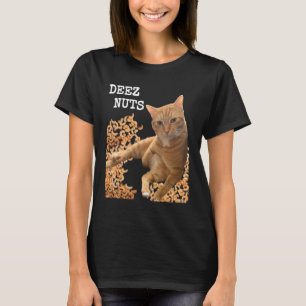 Camiseta Piada do gato DEEZ NUTS com castanhas de caju