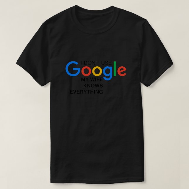Camiseta Piada do Google para geeks de bom humor Presente p (Frente do Design)