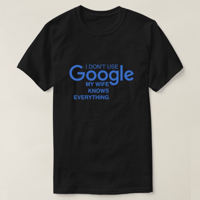 Camiseta Piada do Google para geeks de bom humor Presente p (Frente do Design)