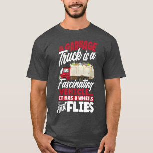 Camiseta Piada do trabalhador de saneamento de caminhão de