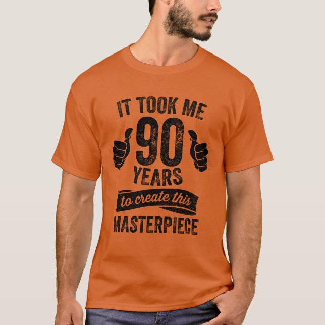 Camiseta Piada engraçada de 90 anos de idade Piada de anive (Frente)