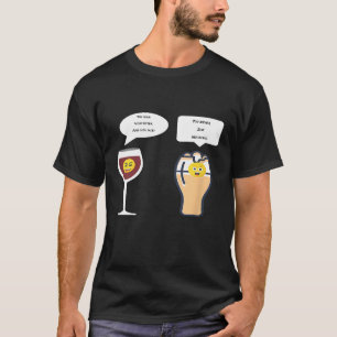 Camiseta Piada Engraçada de Beer Vermelha