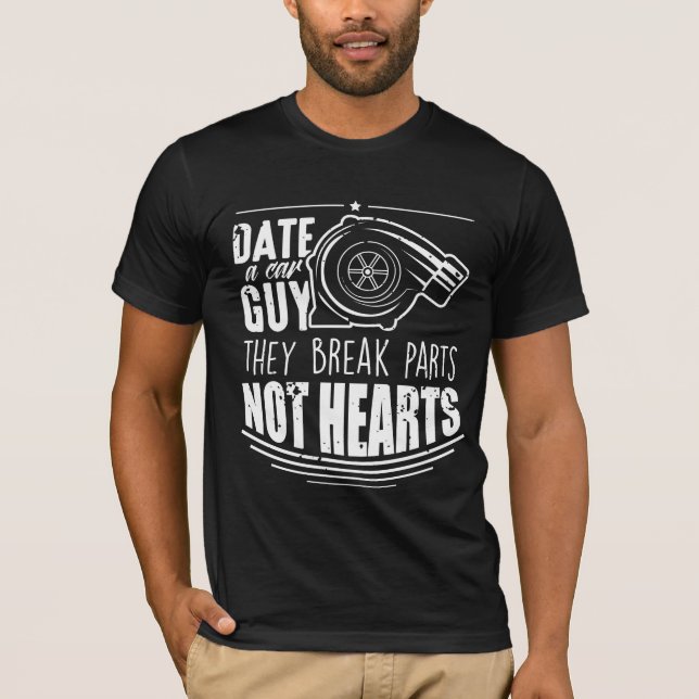 Camiseta Piada Engraçada De Cara De Carros - Mecânica De Aj (Frente)