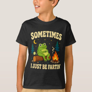 Camiseta Piada engraçada de furar sapo acampamento fogueira