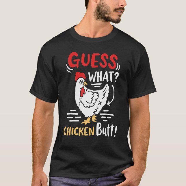 Camiseta Piada Engraçada de Galinha 1 (Frente)