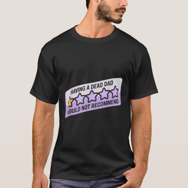 Camiseta Piada Engraçada De Humor Com Pai De Morto Recomend (Frente)