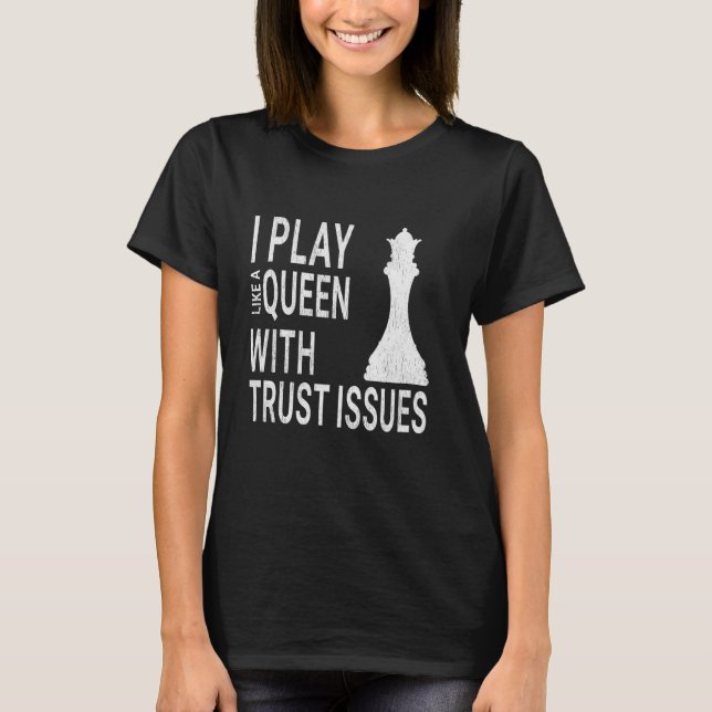 Camiseta Piada Engraçada De Jogador, Xeque-mate Que Eu Toco (Frente)