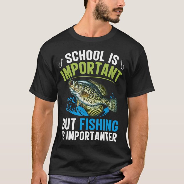 Camiseta Piada engraçada de pesca de Crappie (Frente)