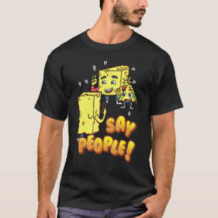 Camiseta Piada Engraçada De Queijo Diga Pessoas De Queijo F
