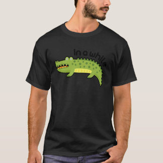 Camiseta Piada engraçada depois jacaré crianças, homens, em