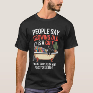 Camiseta Piada Engraçada do Envelhecimento Voltando à Tuba