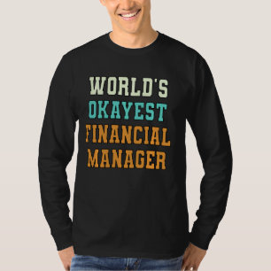 Camiseta Piada engraçada do melhor gerente financeiro do mu