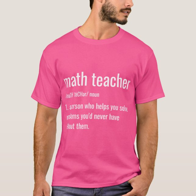 Camiseta Piada engraçada do professor de matemática engraça (Frente)