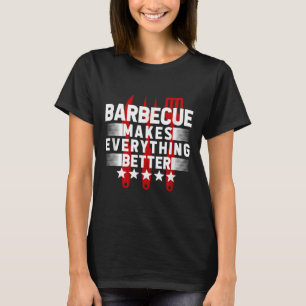Camiseta Piada Engraçado Churrasco Churrasco Churrasco Fuma