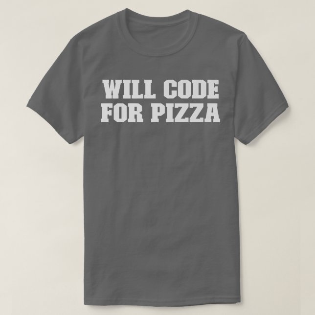 Camiseta Piada Engraçado Pai, Código De Pizza (Frente do Design)