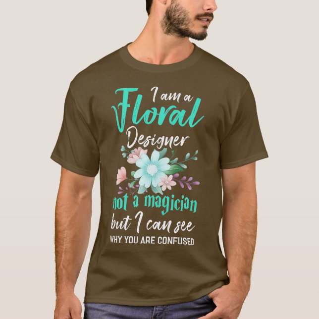 Camiseta Piada Floral Designer Shirt Engraçada Frase Floris (Frente)