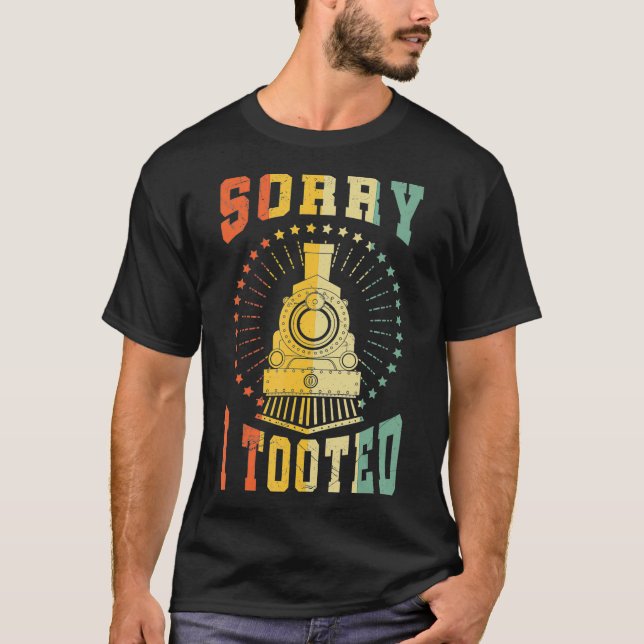 Camiseta Piada Funny Train Watcher Railroad (Frente)