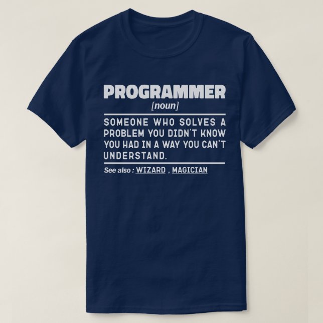 Camiseta Piada Humor do Programador do Novo Software (Frente do Design)
