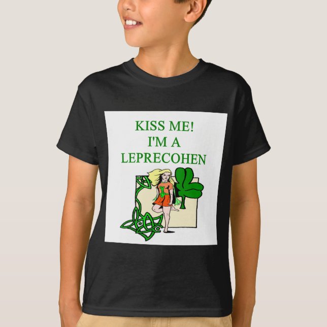 Camiseta piada irlandesa judaica do leprechaun do Dia de (Frente)