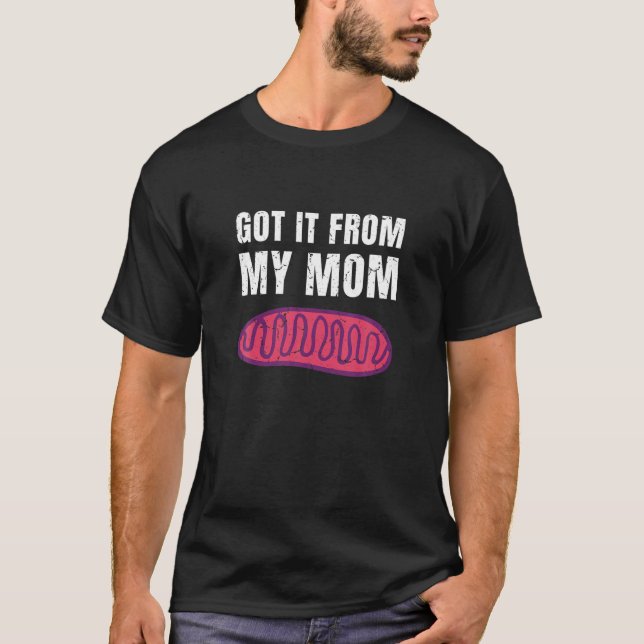 Camiseta Piada Mitocôndria Eu Recebi Da Minha Professora Mã (Frente)
