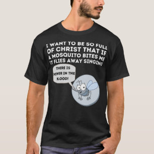 Camiseta Piada Mosquito - Bíblia Cristã Engraçada e Jesus