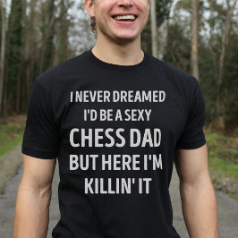 Camiseta Piada Pai Engraçado do Pai Chess