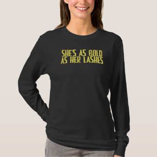 Camiseta Piada Sarcástica Ela é tão brava quanto suas chico