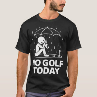 Camiseta Piada Sem Golfe Hoje Engraçado Triste Stickman Gol