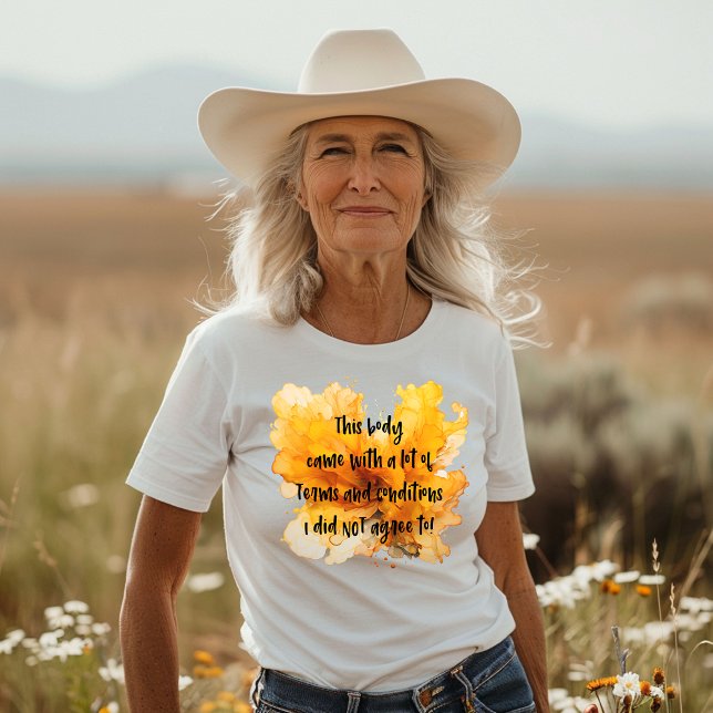 Camiseta Piada Sobre o Seu Próprio Corpo em Fundo Abstrato (Criador carregado)