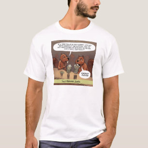 Camiseta Piadas Bobas de Castor, Desenho Animado Divertido
