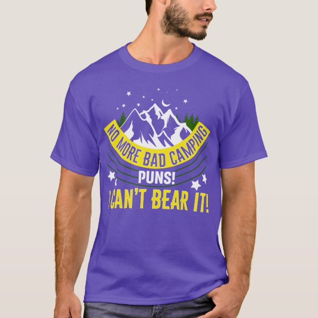 Camiseta Piadas de acampamento engraçadas engraçadas (Frente)