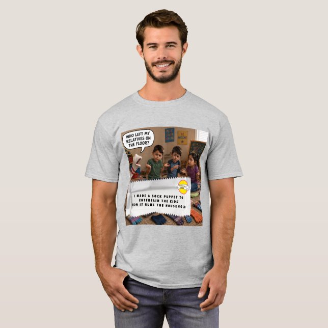 Camiseta Piadas de Embrulho de Chiclete (Frente Completa)