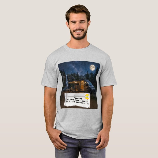 Camiseta Piadas de Embrulho de Chiclete #Vanlife (Frente Completa)
