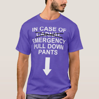 Camiseta Piadas De Emergência De Design de texto NSFW Engra