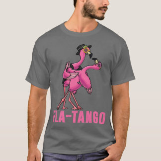Camiseta Piadas de Flamingo Gíria Fla-tango Diversão Dança 