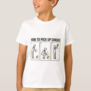 Camiseta Piadas de Frango Engraçadas para Homens Como Conqu