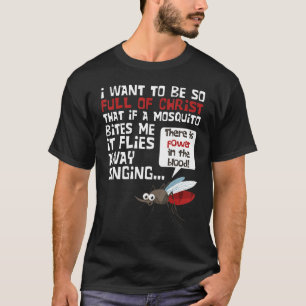 Camiseta Piadas de Mosquito Cristão de Brincadeira Religios