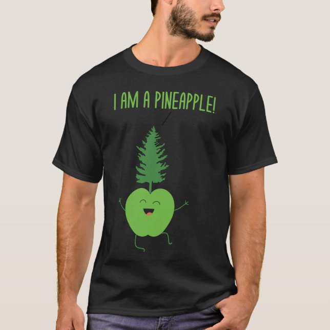 Camiseta Piadas de Pai Engraçadas de Pineapple - Eu sou um  (Frente)