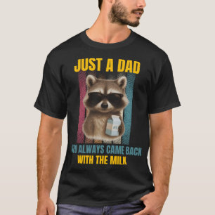 Camiseta Piadas de papai vintage engraçadas Guaxinim engraç