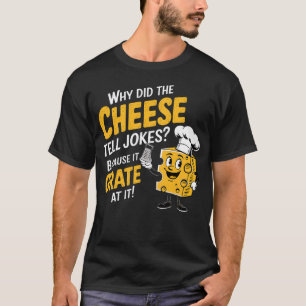 Camiseta Piadas De Queijo - Presentes De Sobrecarga De Quei