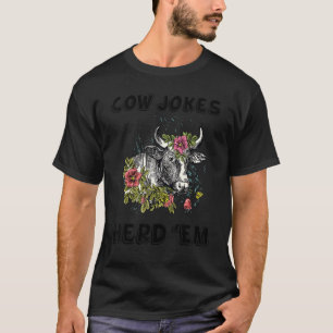 Camiseta Piadas de Vaca Herdam-em Piadas de Vaca Sarcástica