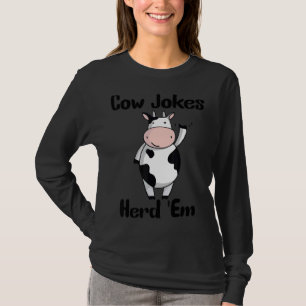 Camiseta Piadas de Vaca Herdam-em Piadas de Vaca Sarcástica
