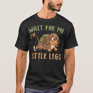 Camiseta Piadas engraçadas de pernas curtas Memes Espere po