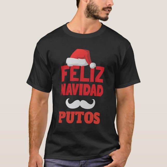 Camiseta Piadas Indesejáveis Feliz Navidad Putos Natal (Frente)