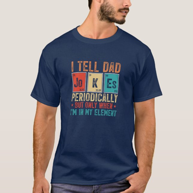Camiseta Piadas Pais engraçadas Dia de os pais periódica (Frente)