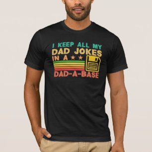 Camiseta Piadas pais engraçadas na colheita pai-a-base para