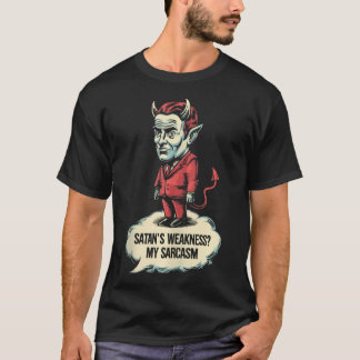 Camiseta Piadas Satãs engraçadas Religião Jesus Cristão Cre