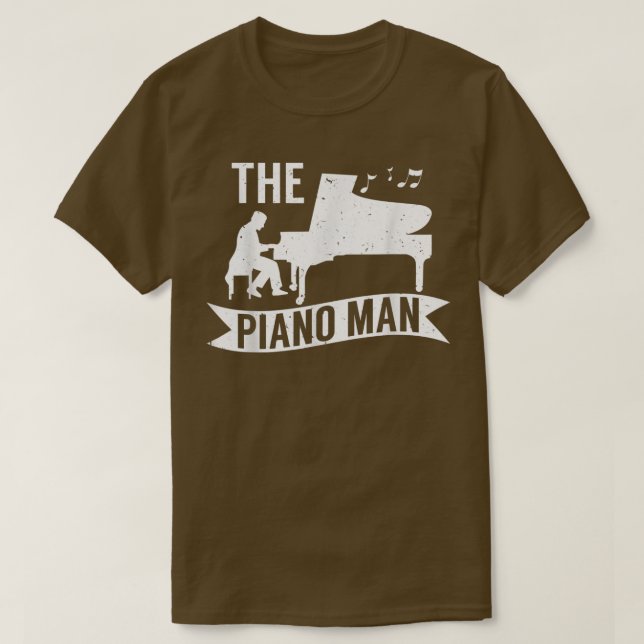 Camiseta Pianist Music Lover The Piano Man 4520  (Frente do Design)